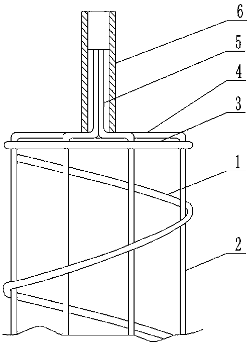 Treatment and construction method of super-pouring pile head