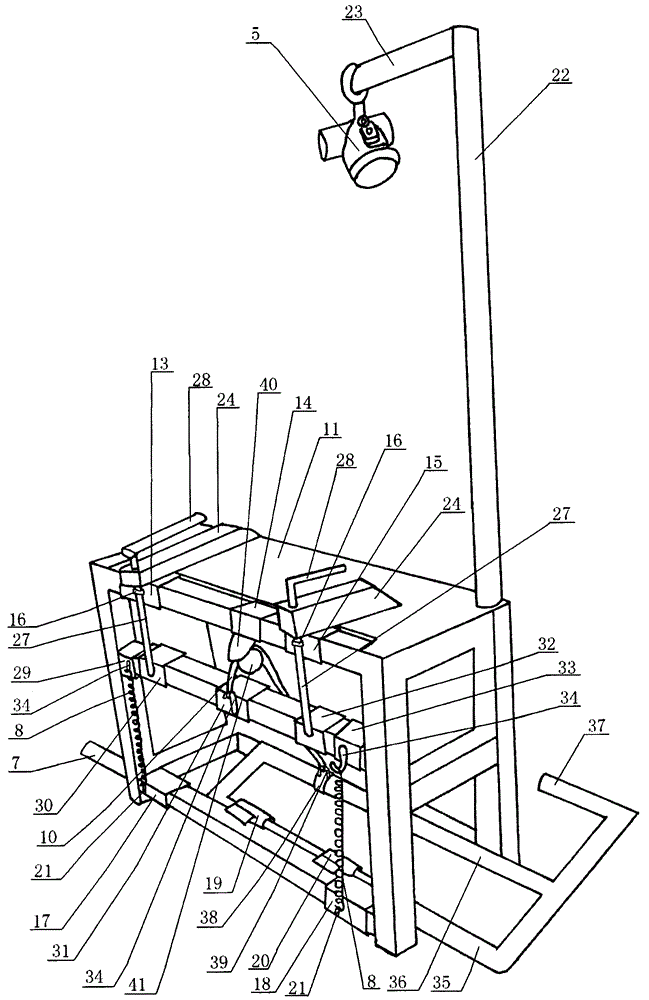 A capon operating table