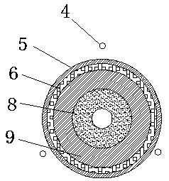 Hollow cylinder compacted soil sample saturation device