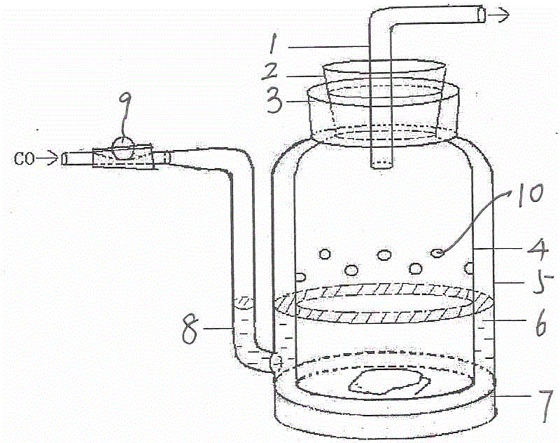 Filtered internal and external type carbon monoxide poisoning device