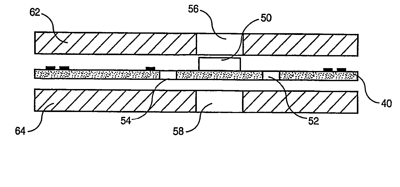 Method of producing a contactless chip card or a contact/contactless hybrid chip card with improved flatness