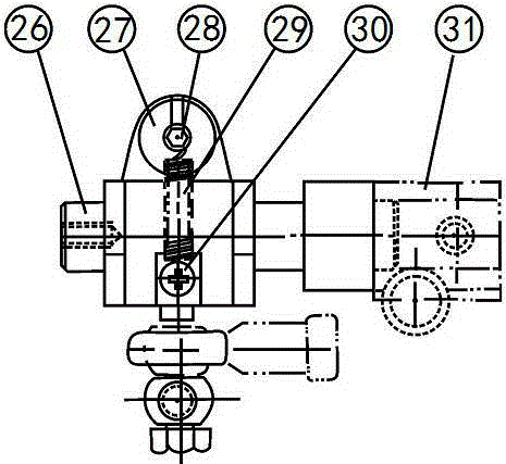 Dedicated executive parts for manual and semi-automatic dual-purpose driving control systems of stepped transmission vehicles