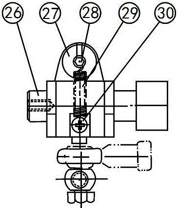 Dedicated executive parts for manual and semi-automatic dual-purpose driving control systems of stepped transmission vehicles