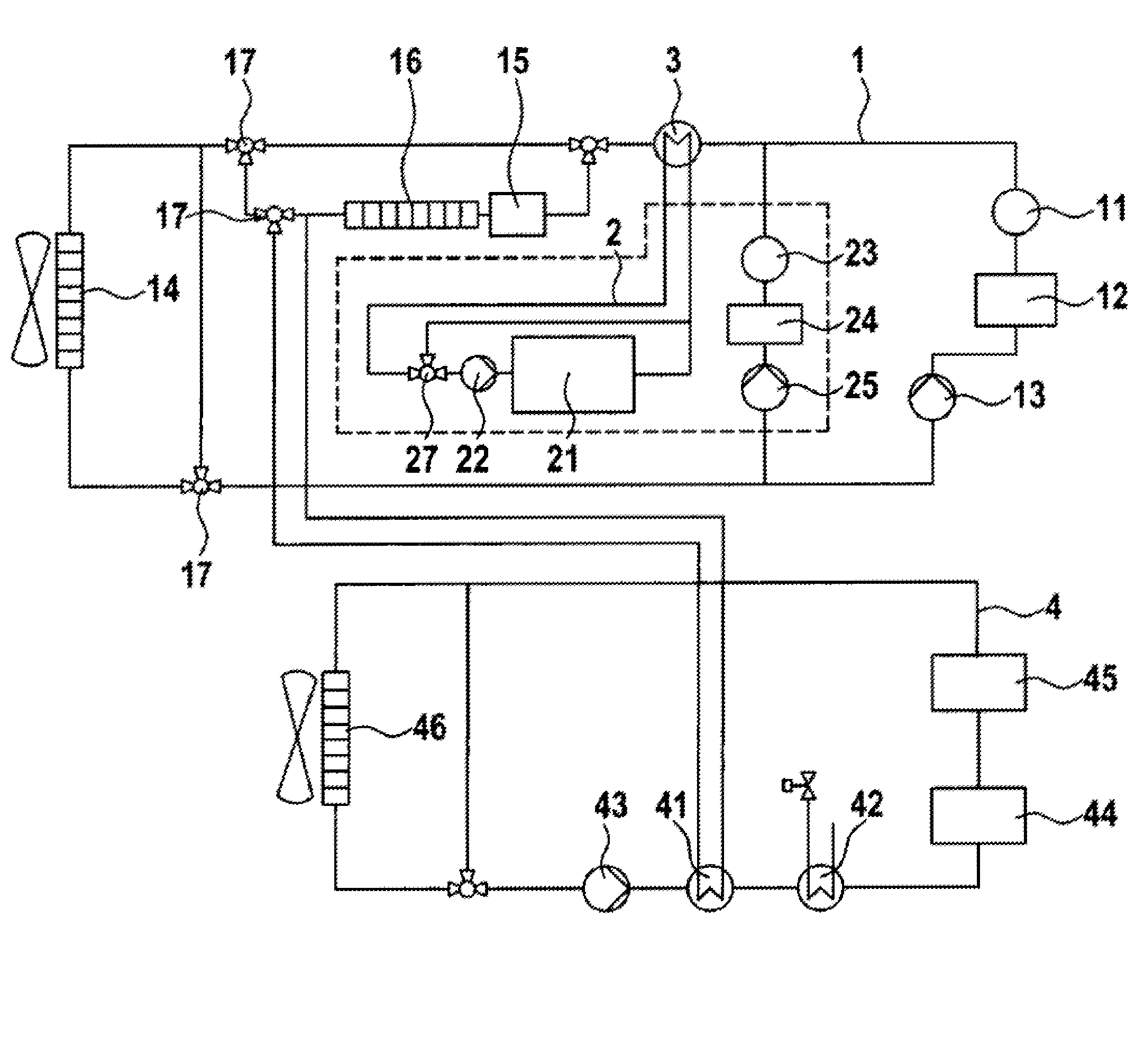 Cooling system for an electric vehicle and method for producing a cooling system