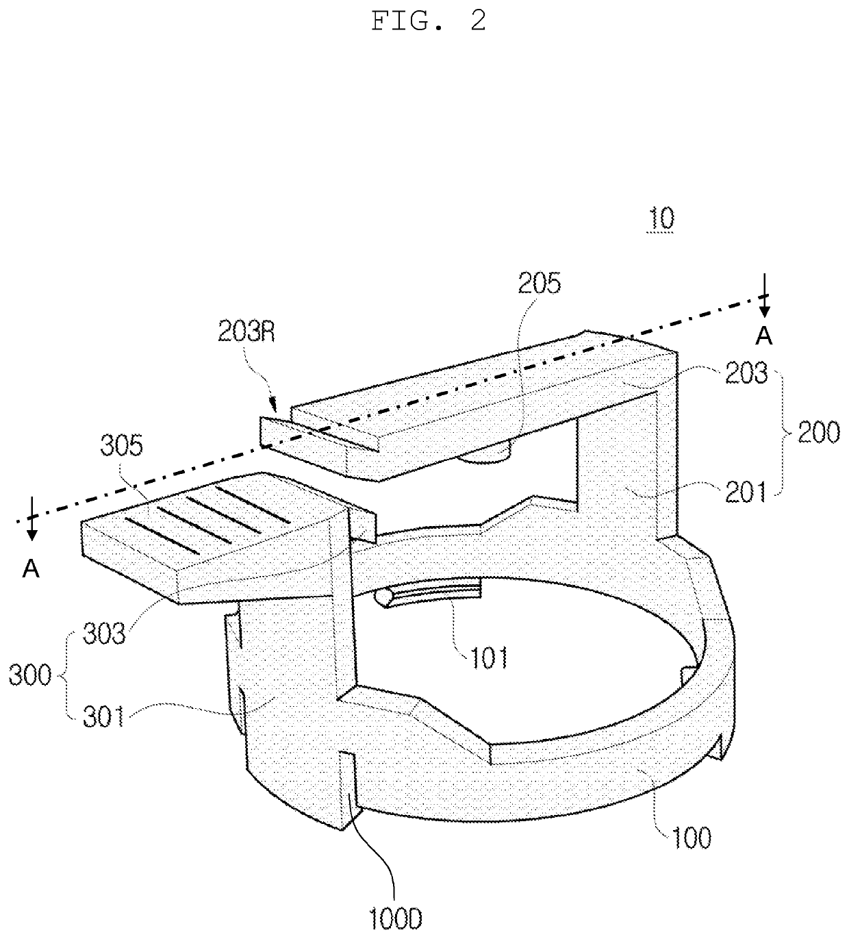 Holding device for spray container