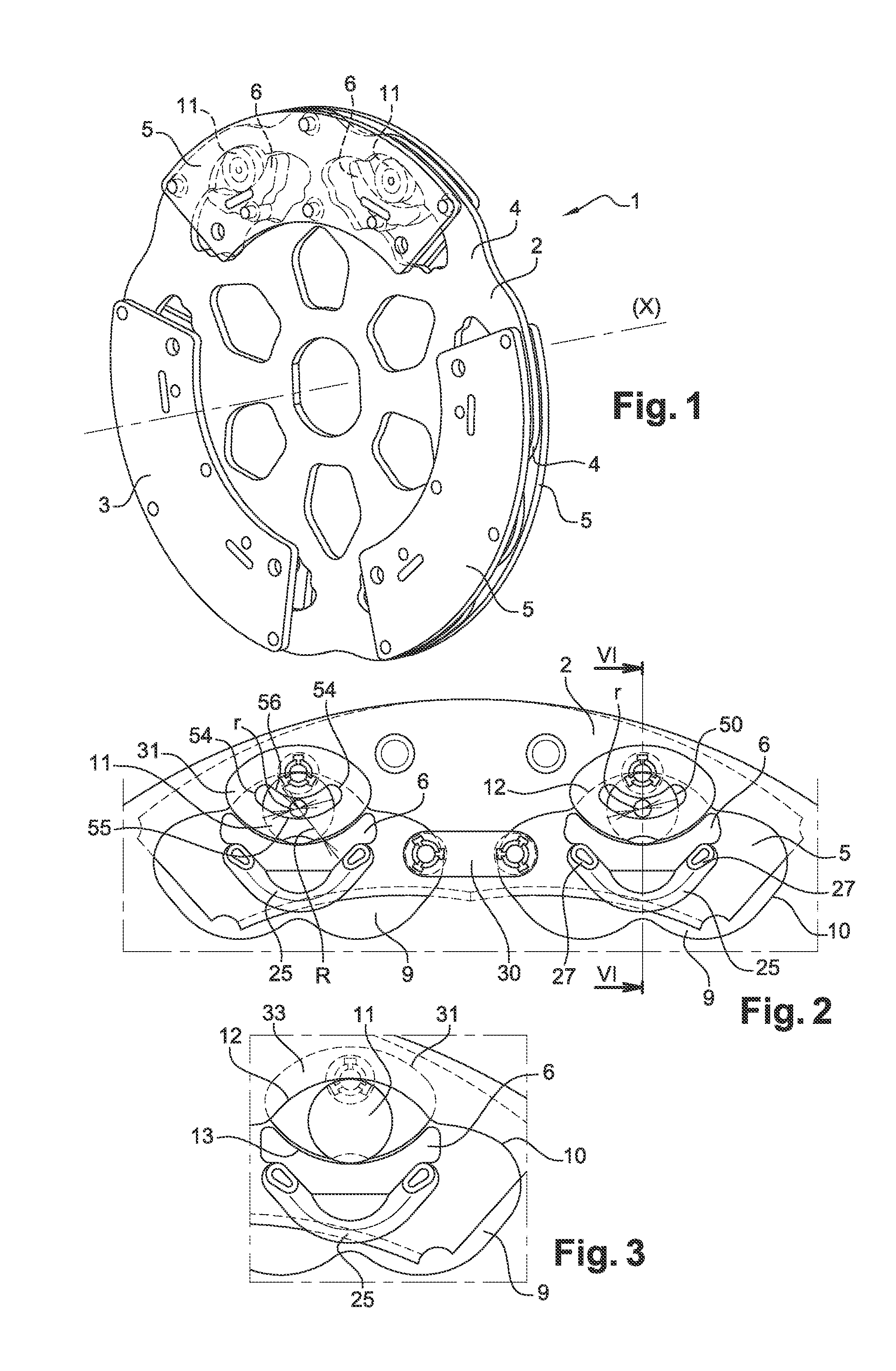 Device for damping torsional oscillations