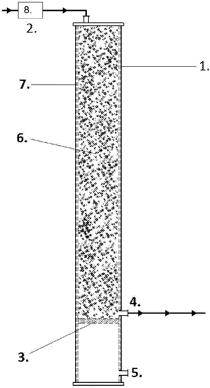 Solid state fermentation reactor equipped with active support material