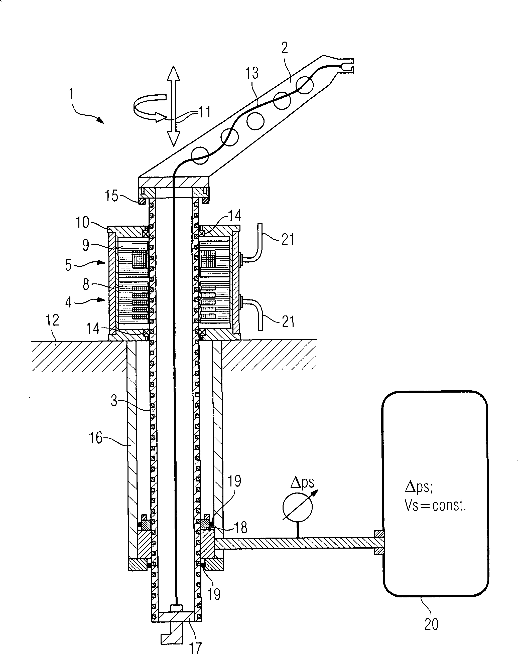Tool change device with a direct drive reciprocating and pivoting actuator