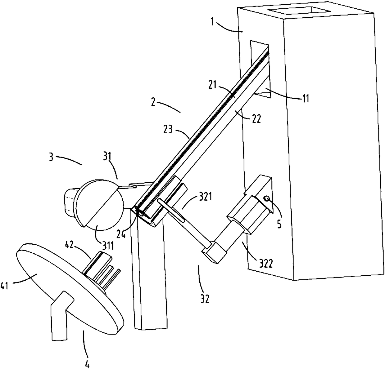 A ring opening arrangement grinding and shaping collection equipment