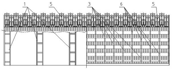 Combined framework steel structure of jacked subway bridge and method for jacking subway bridge