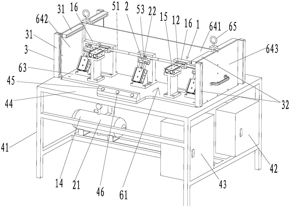 Assembling device, equipment and semi-automatic assembling method for header and accessory parts