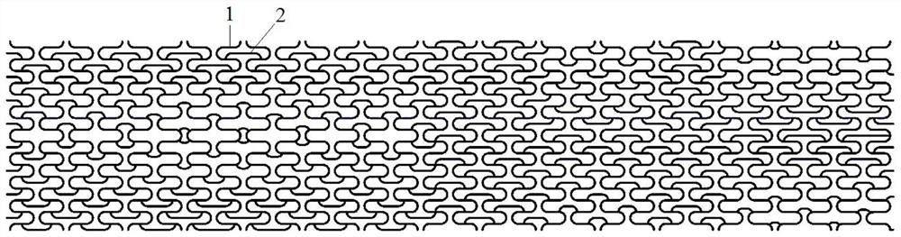 Non-uniform Poisson ratio vascular stent with controllable bending degree