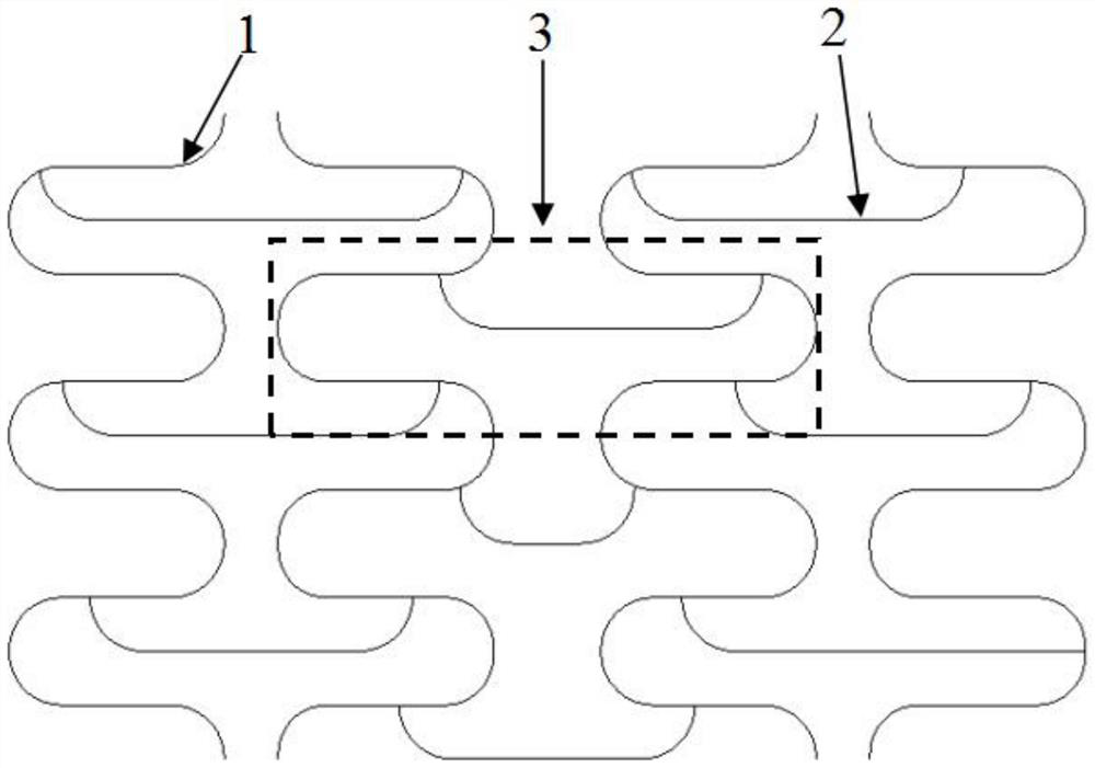 Non-uniform Poisson ratio vascular stent with controllable bending degree