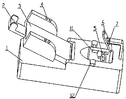 Closestool auxiliary device for male with two amputated legs