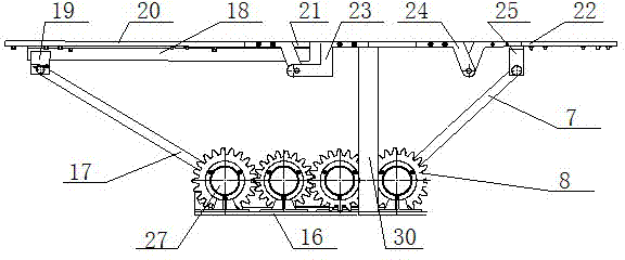 Three-section typed multifunctional infant folding bed and trolley