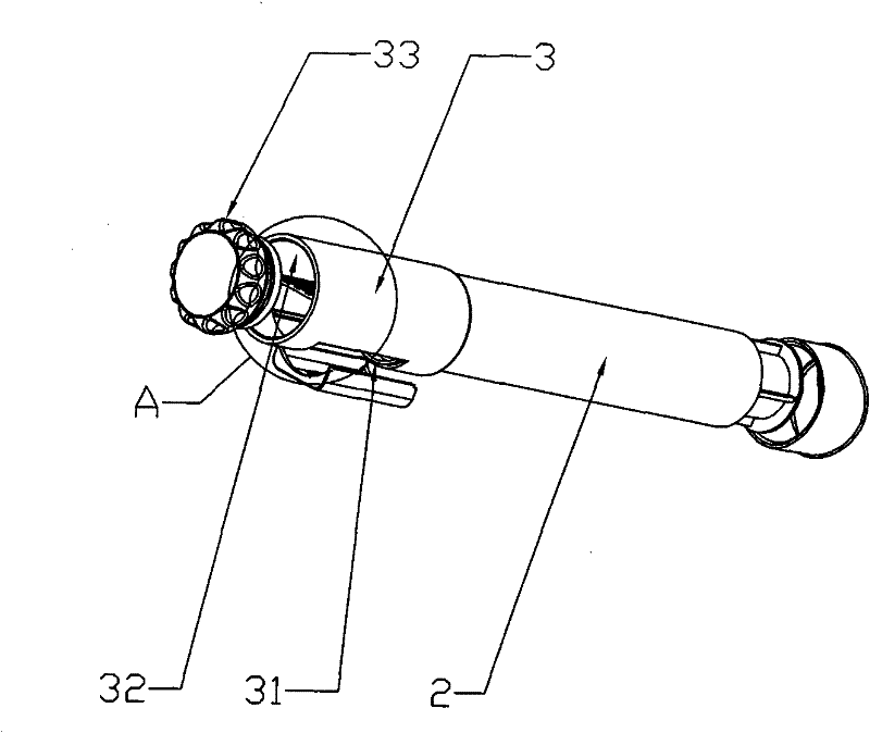 Aromatherapy spray pipe and spraying machine provided with same