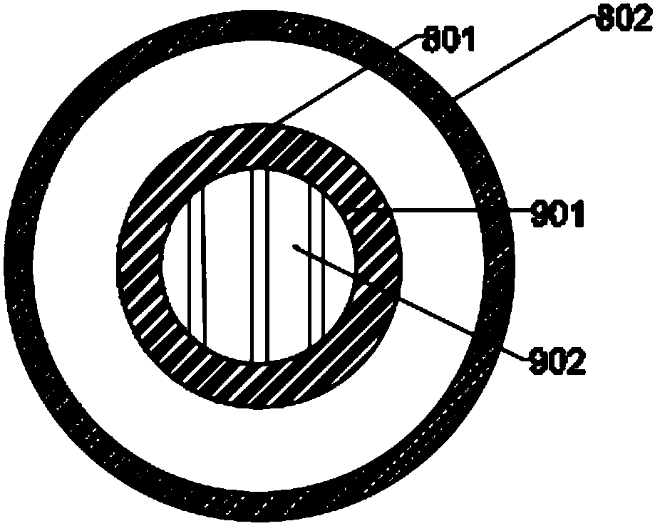 A dry-type transformer cooling air duct structure