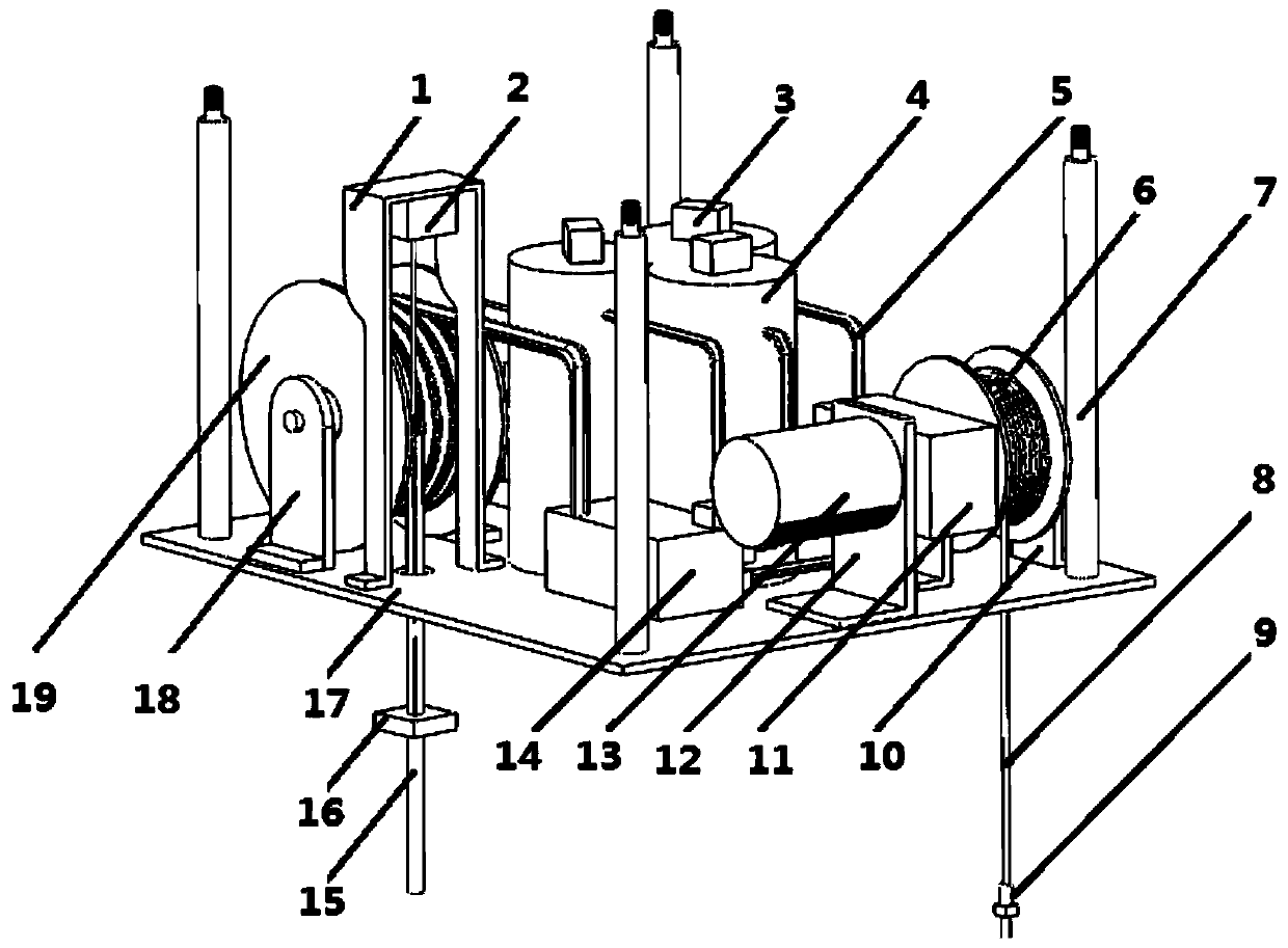 Multipoint fixed-length smart water quality sampling device based on multi-rotor unmanned aerial vehicle