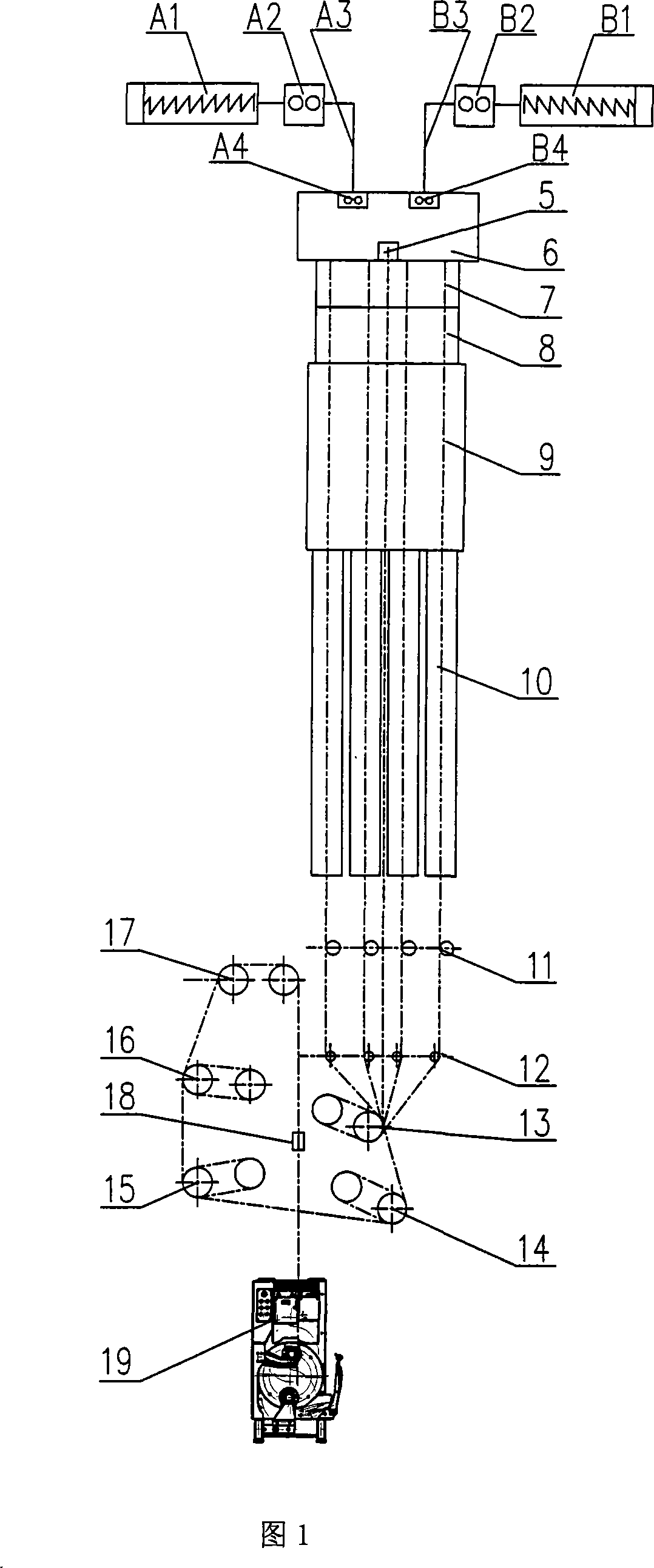 Polyphenylene sulfide composite filament one-step method complete plant and production method
