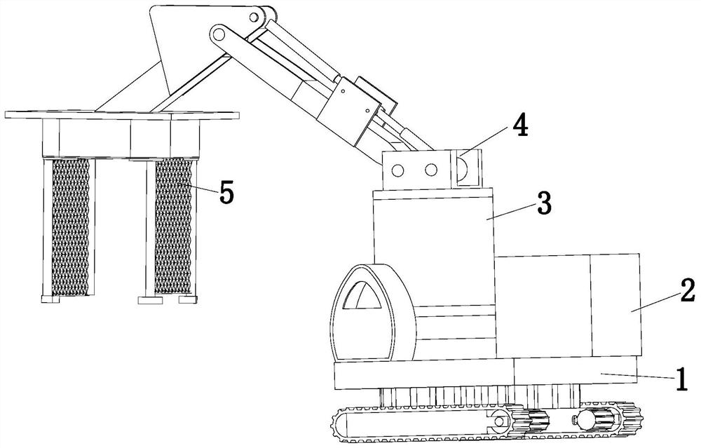 Brick loading and unloading machine for building