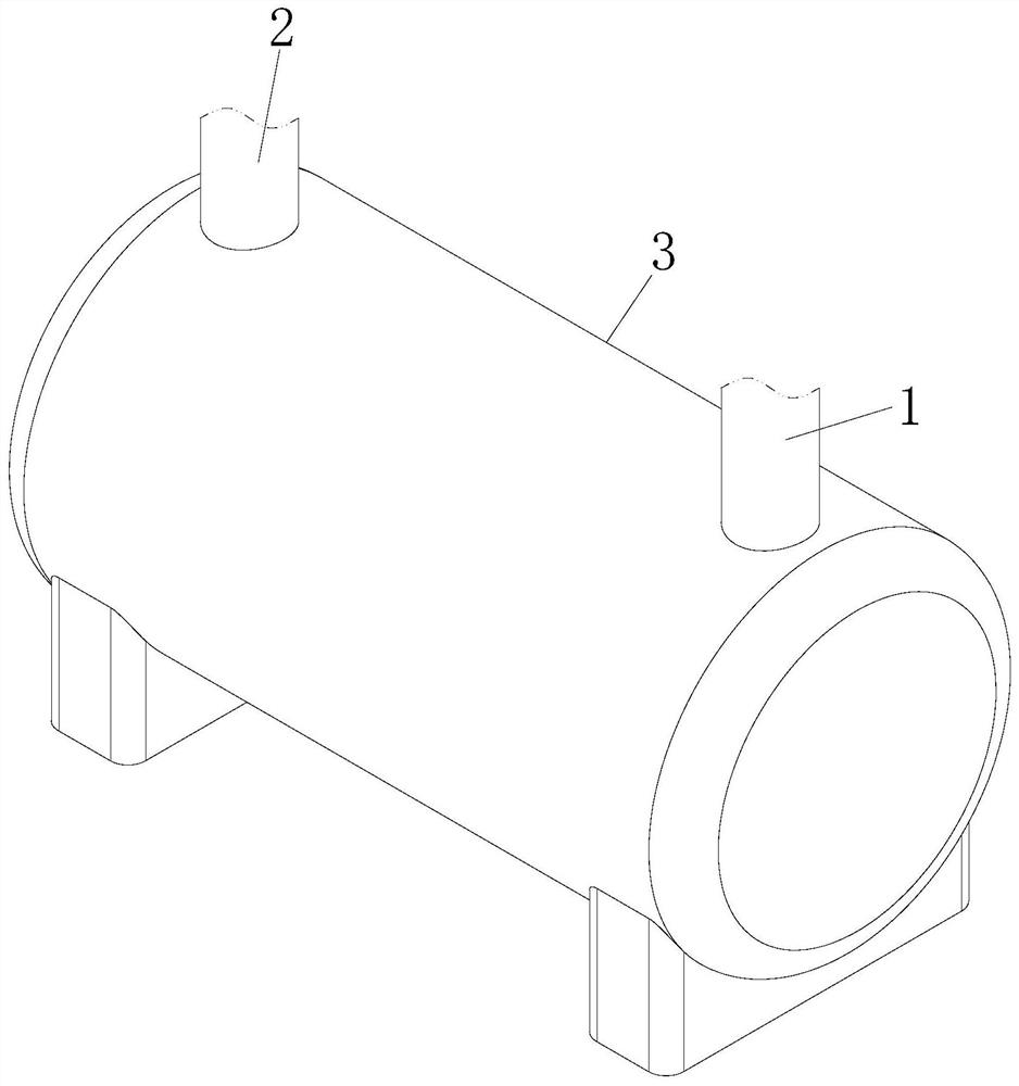 Nickel matte high-pressure leaching gas recovery device