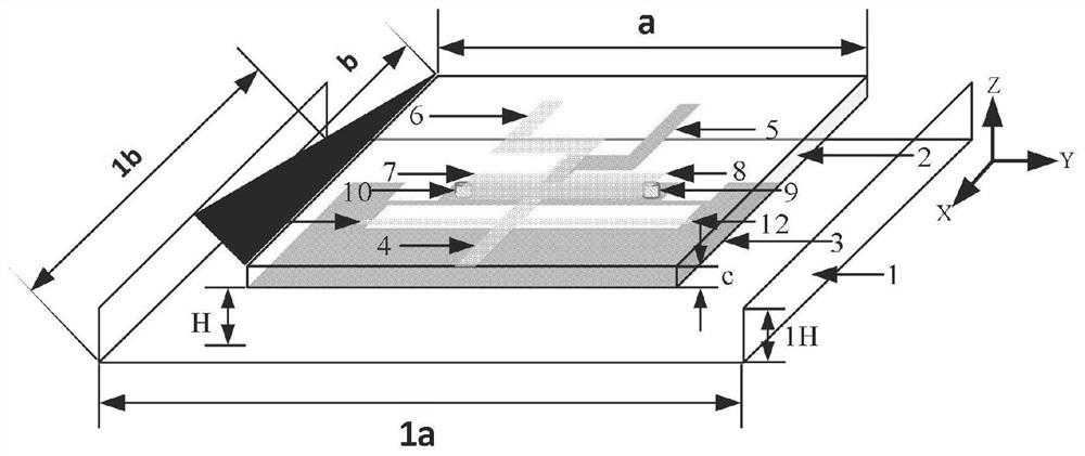 Magnetoelectric dipole antenna with filtering characteristic