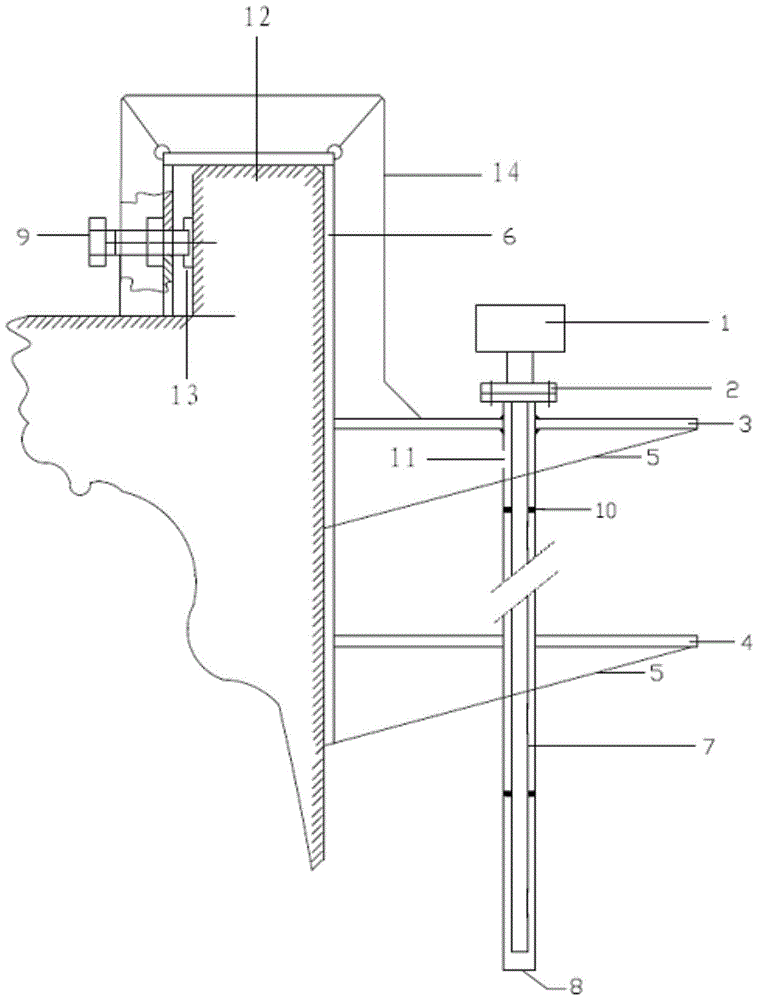 Measuring Instrument Installation Device for Spent Fuel Pool of Nuclear Power Plants in Service