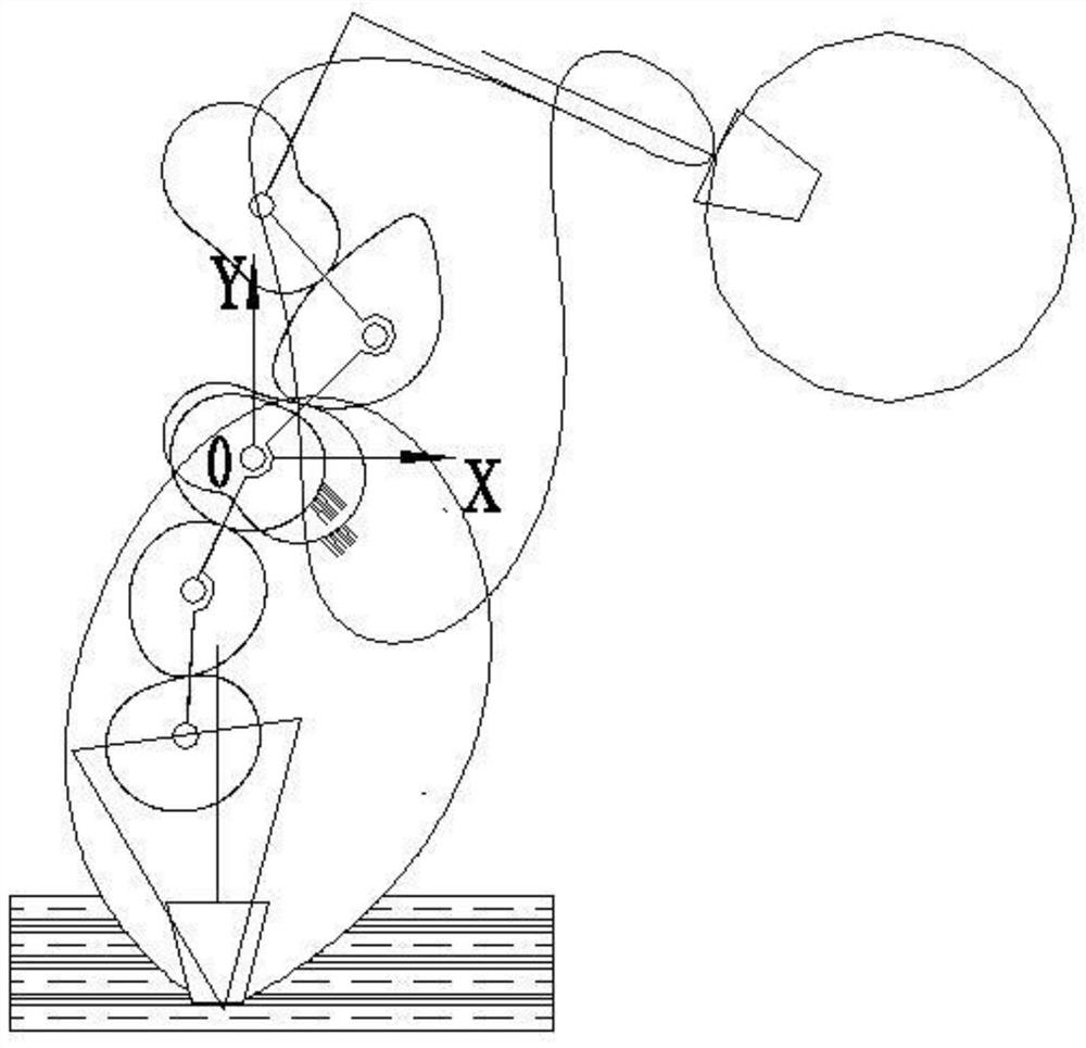 Combination mechanism of non-circular gear planetary gear train seedling picking assembly and planting assembly