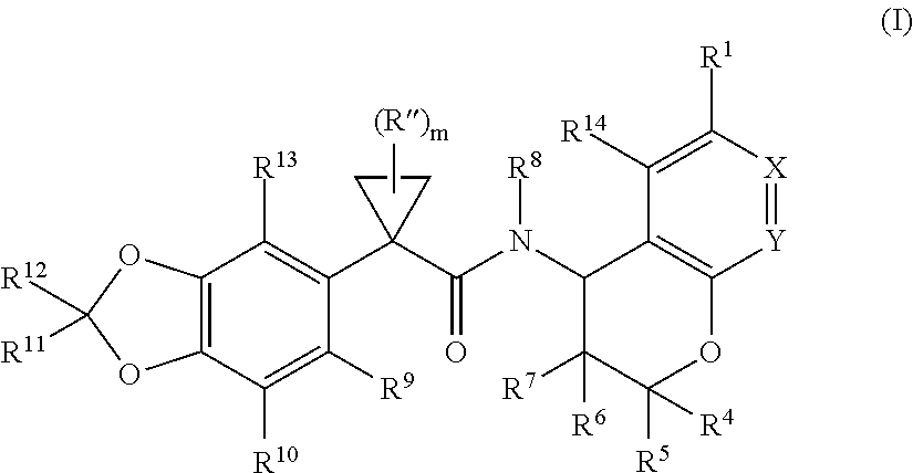 Substituted chromanes and method of use