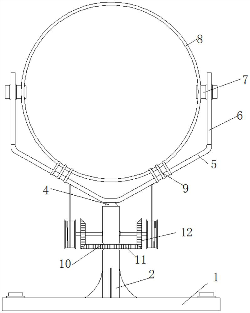 Direction-changeable fire wheel rim special for police dog training and using method