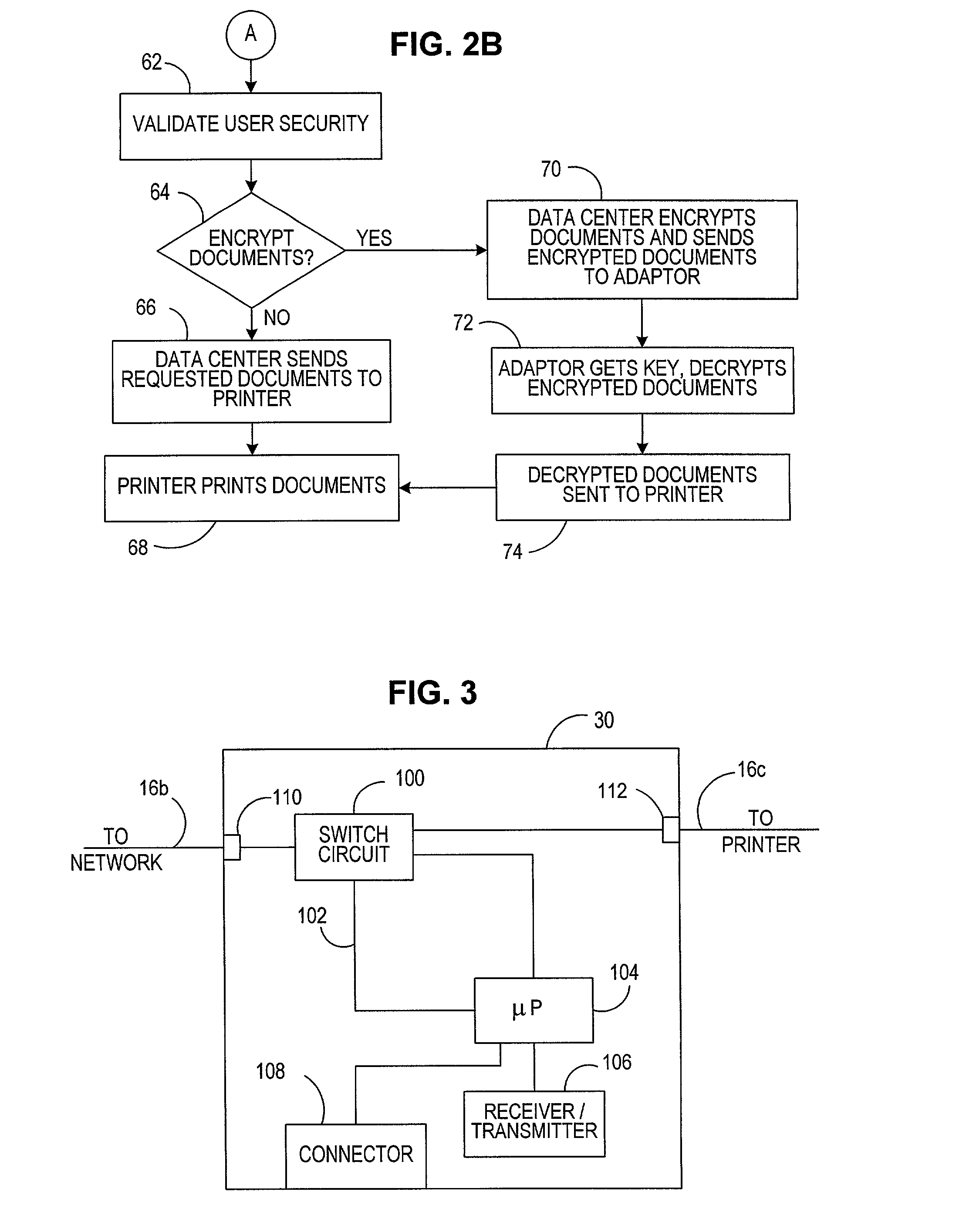 Method and system for secure printing of documents via a printer coupled to the internet