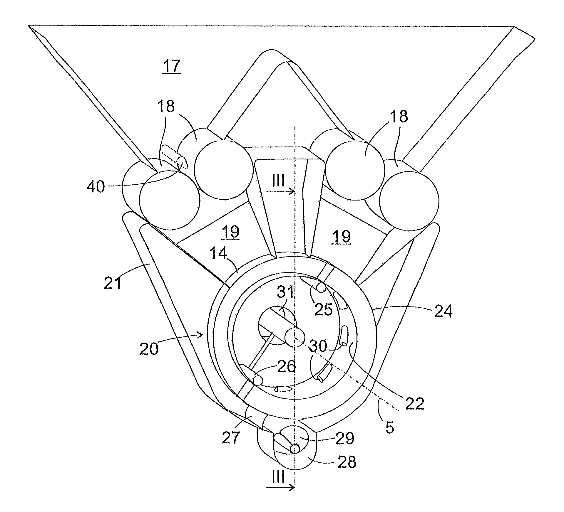 Thermochemical reactor for a self-propelled harvesting vehicle