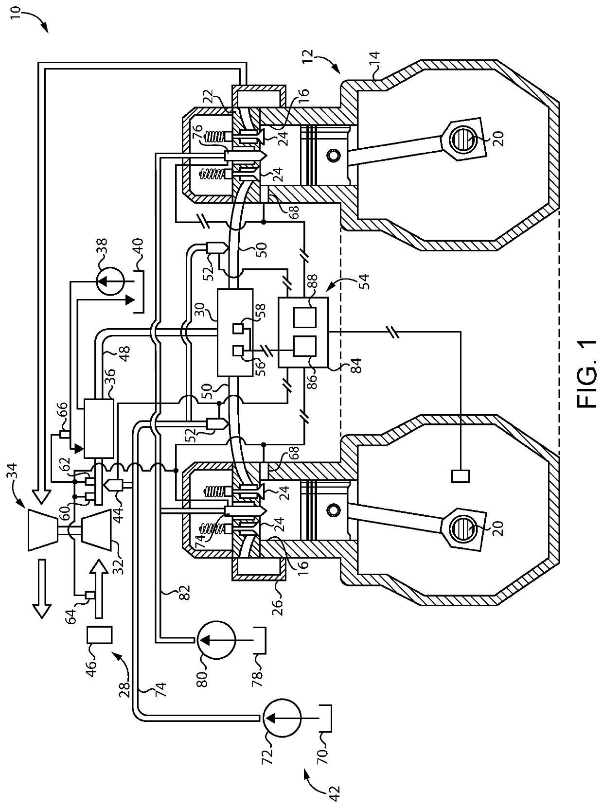 Engine system operating strategy apportioning fuel injection between upstream and downstream injection locations