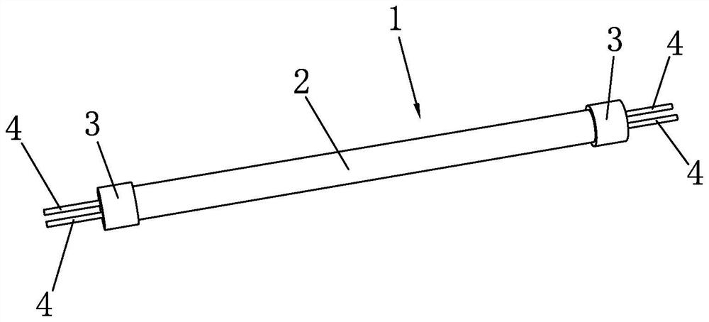 Cutting method for LED lamp tube pins