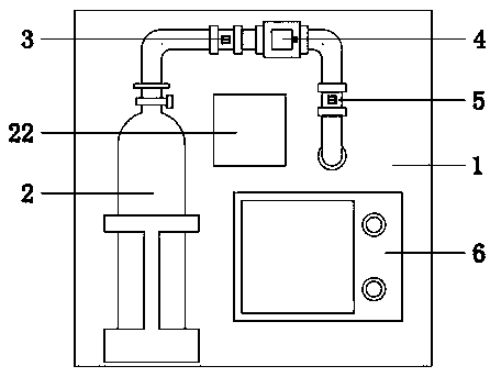 Pressure control type cell hypoxia culture box