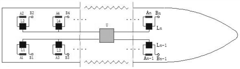 Distributed impressed current cathodic protection system for ship