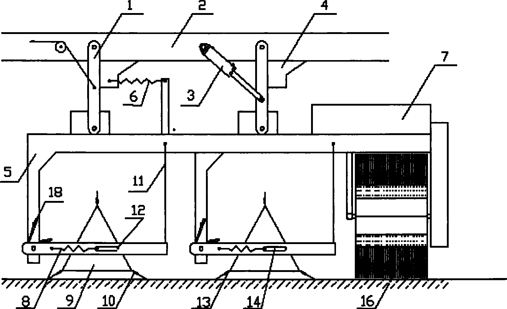 Settled snow shoveling and removing device and application thereof