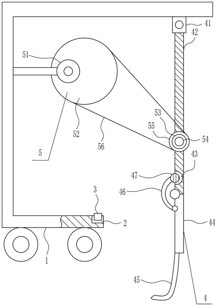 A street trench dredging device for natural gas pipeline laying