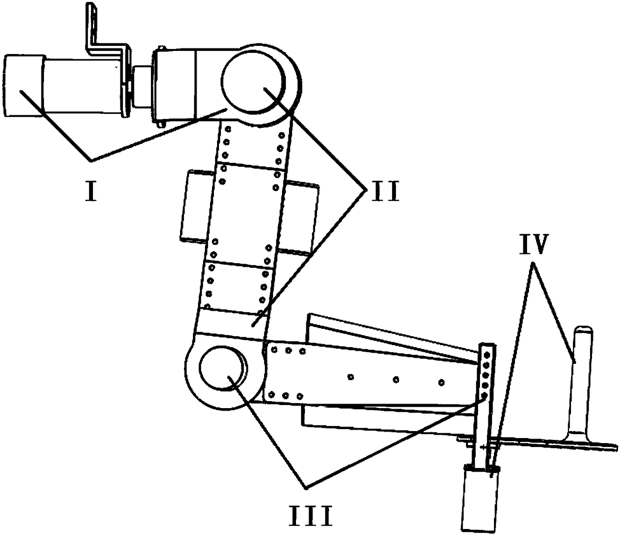 Four-degree-of-freedom rehabilitation mechanical arm device