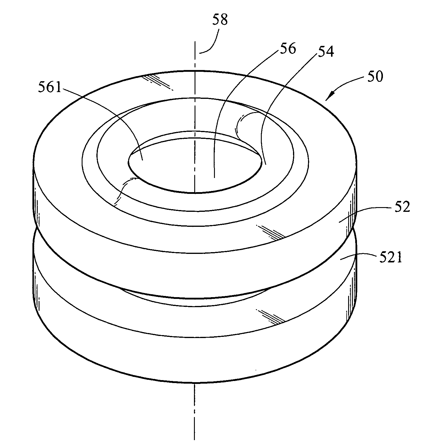 Damping ring for vibration isolation