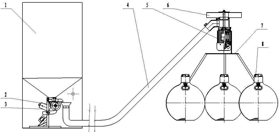 Pneumatic type feeder