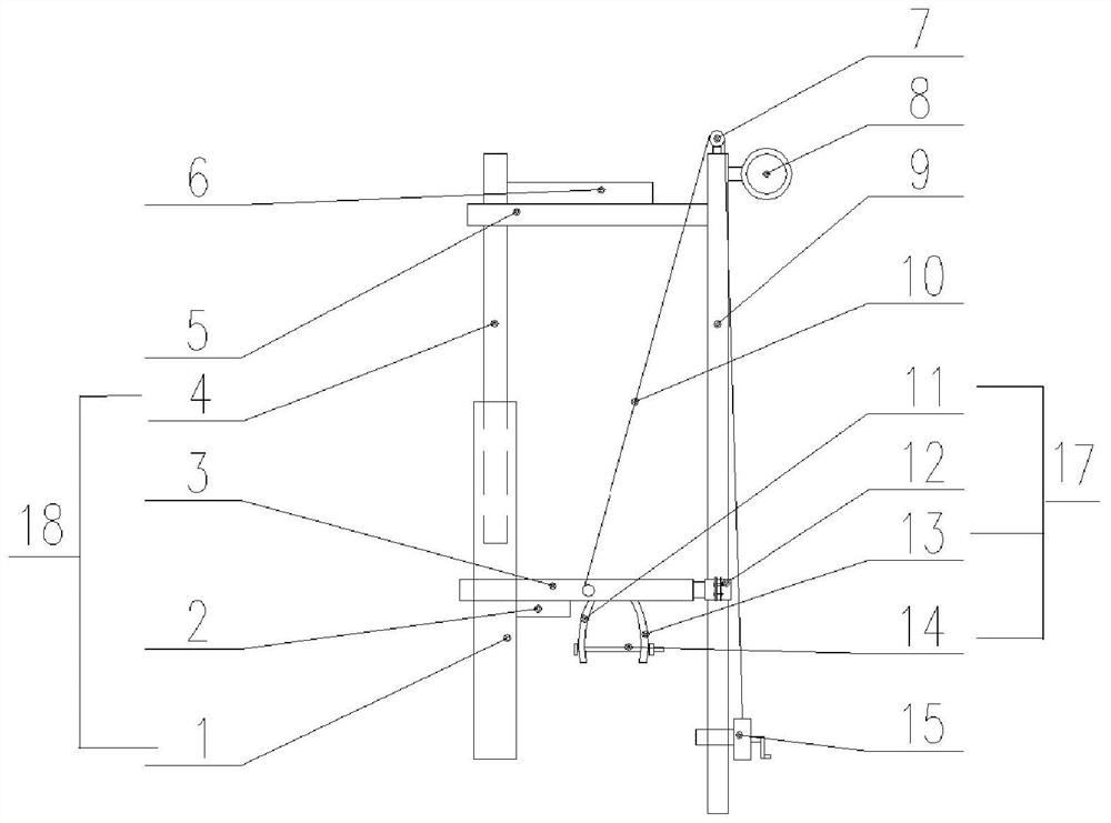 High-voltage knife switch replacement fixing device