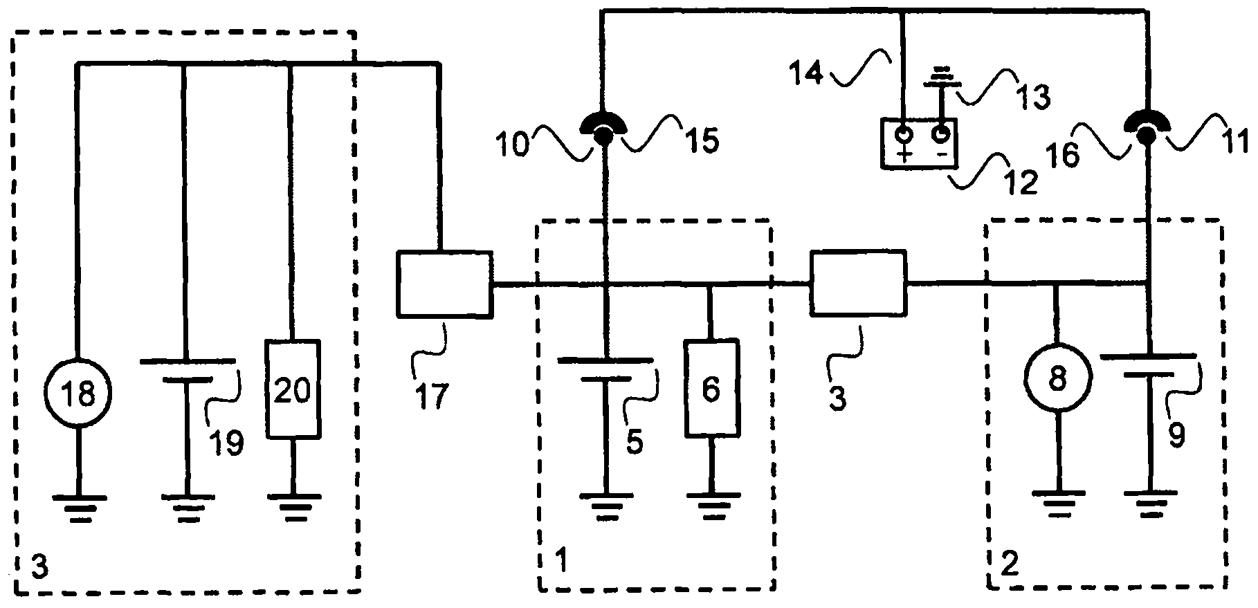 Jump start device for motor vehicle