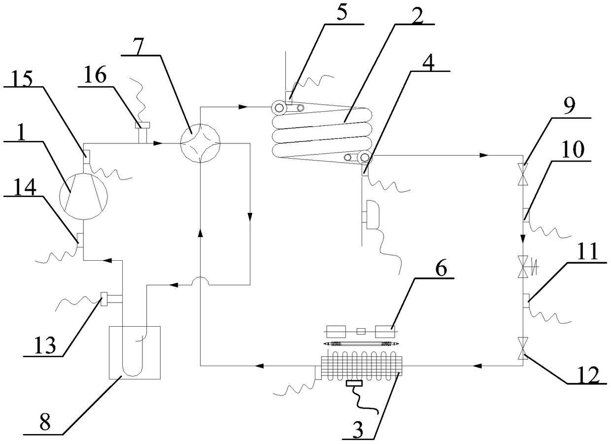 Water-cooled air-conditioning system and control method for ship