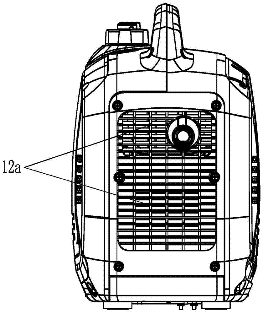 Generator set with high-efficiency dual cooling air ducts