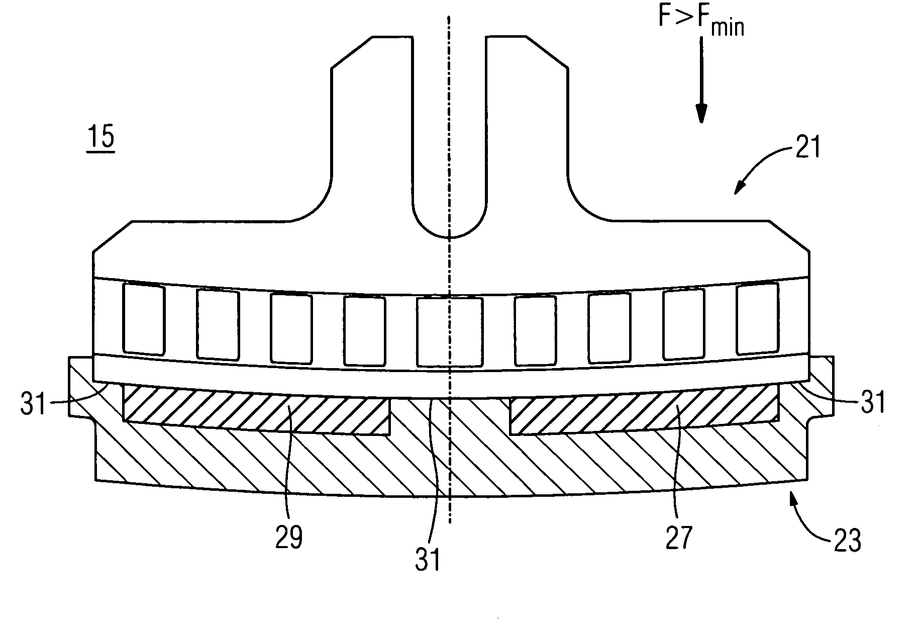 Magnetic resonance device with attachment means for attaching a gradient coil, attachment means