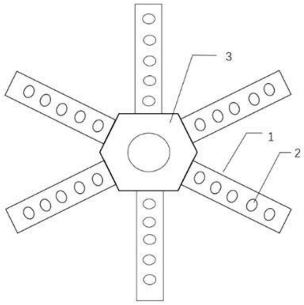 Combined type high-efficiency floating island