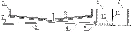 Water and fertilizer treatment system of drip irrigation under plastic film on rice