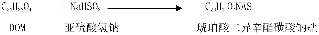 Anhydrous dioctyl sodium sulfosuccinate and preparation method thereof