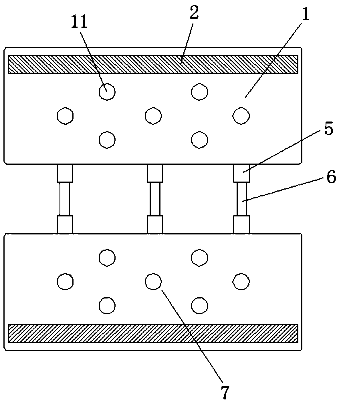 Oil tank rubber shock pads